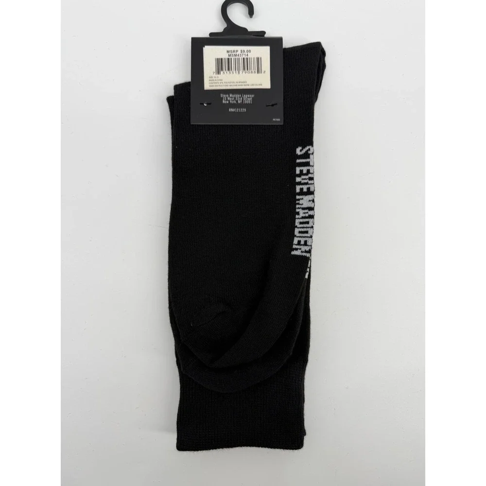 Pack Of 6  - Steve Madden Men's Crew Socks 